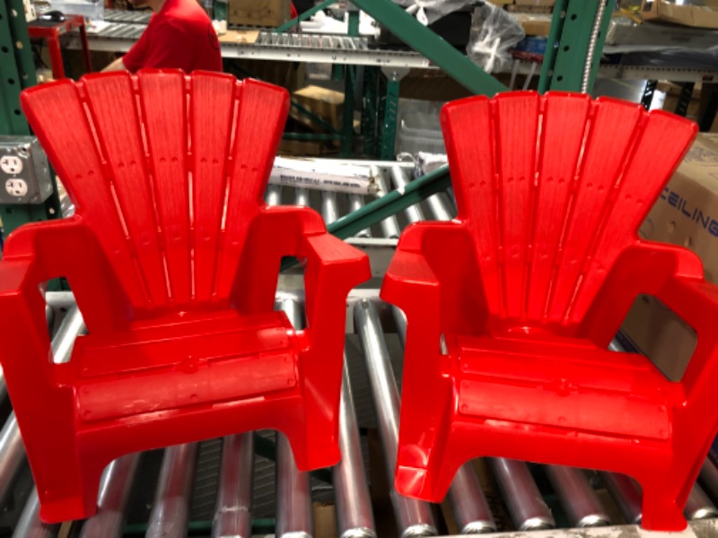 Photo 2 of American Plastic Toys Kids’ Adirondack (2-Pack, Red)