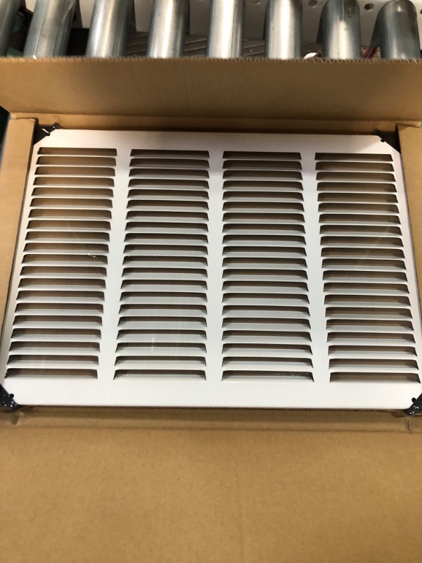 Photo 2 of *NEW*Handua 16"W x 10"H [Duct Opening Size] Steel Return Air Grille White | 