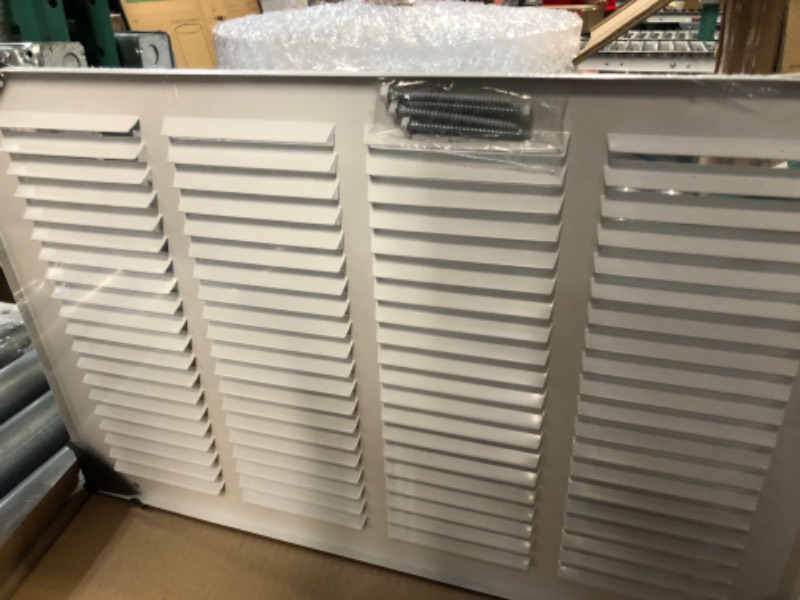 Photo 3 of *NEW*Handua 16"W x 10"H [Duct Opening Size] Steel Return Air Grille White | 