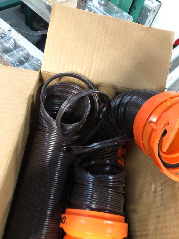 Photo 5 of *MAJOR DAMAGE SEE NOTES*Camco 39742 RhinoFLEX 20' RV Sewer Hose Kit with Swivel Fitting