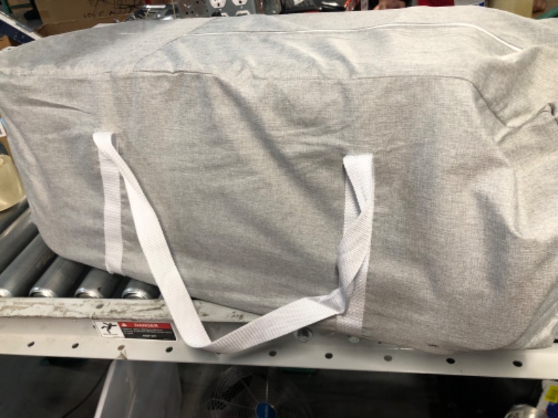 Photo 1 of Baby Delight Horizon Full Size Crib | Portable Baby Bed | Breathable Mesh Baby Crib | Luxe Quilted Fabric | Grey