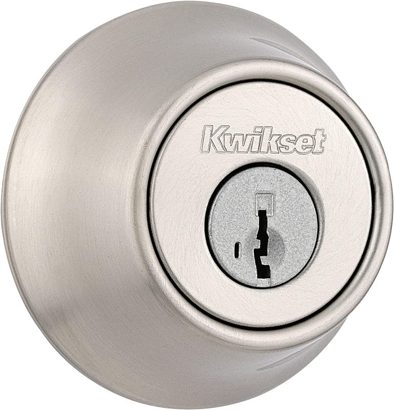 Photo 1 of [Notes] Kwikset 660 Single Cylinder Deadbolt with SmartKey Security, Satin Nickel Finish
Visit the Kwikset Store