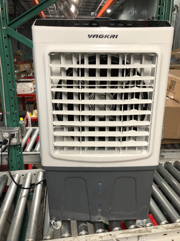 Photo 2 of **USED** Evaporative Air Cooler, VAGKRI 2200CFM Swamp Cooler, 120°Oscillation Air Cooler with Remote Control, 24H Timer 9.2Gallon