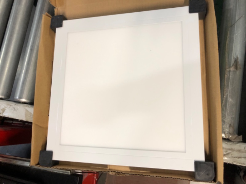 Photo 3 of **FOR PARTS ONLY** 1 ft. x 1 ft. 10-Watt Dimmable White Integrated LED Edge-Lit Flat Panel Flush Mount Light with Color Changing 