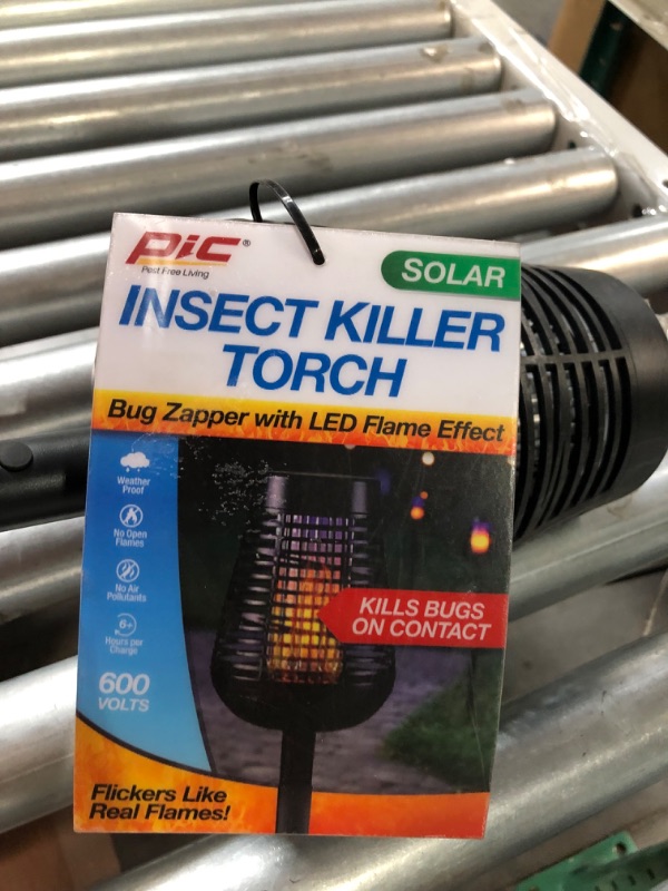 Photo 3 of **FOR PARTS**PIC Solar Insect Killer Torch (DFST),Pack of 1