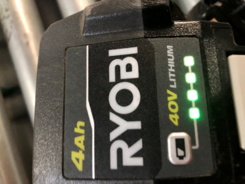 Photo 3 of Ryobi OP40404 40V Battery 4.0 Ah Lithium-Ion Battery OEM (2021 Redesign with Easy Eject Latch)