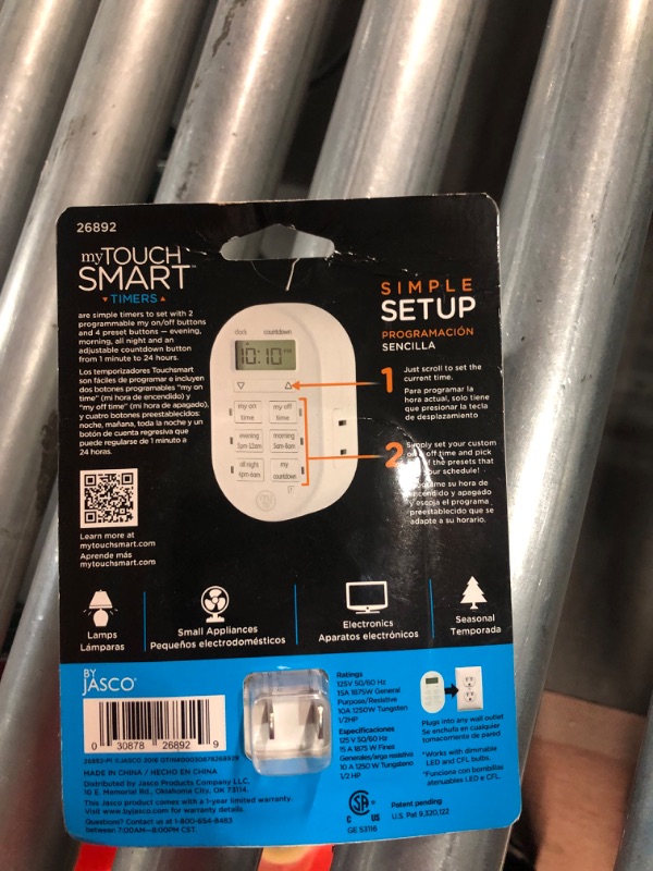 Photo 3 of GE My Touch Smart Digital Timer, Indoor/Plug-In(3-COUNT)