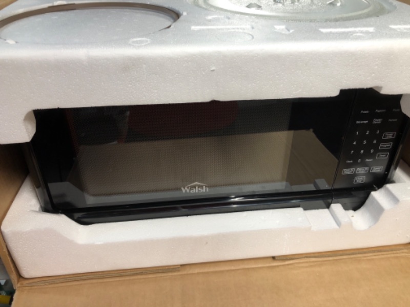 Photo 4 of * door wont open * sold for parts * repair *
Walsh WSCMS311BK-10 Countertop Microwave Oven, 6 Cooking Programs LED Lighting Push Button,