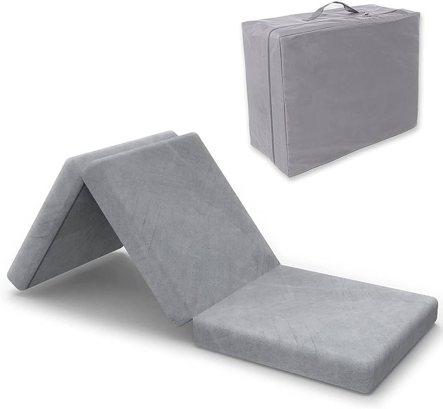 Photo 1 of *STOCK PHOTO REFERENCE ONLY** Folding Mattress, 4" Foldable Mattress with Storage Bag