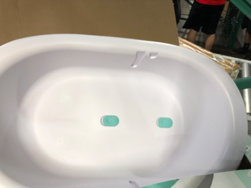 Photo 5 of 4-in-1 Grow-with-Me Bath Tub by Frida Baby Transforms Infant Bathtub to Toddler Bath Seat with Backrest for Assisted Sitting in Tub