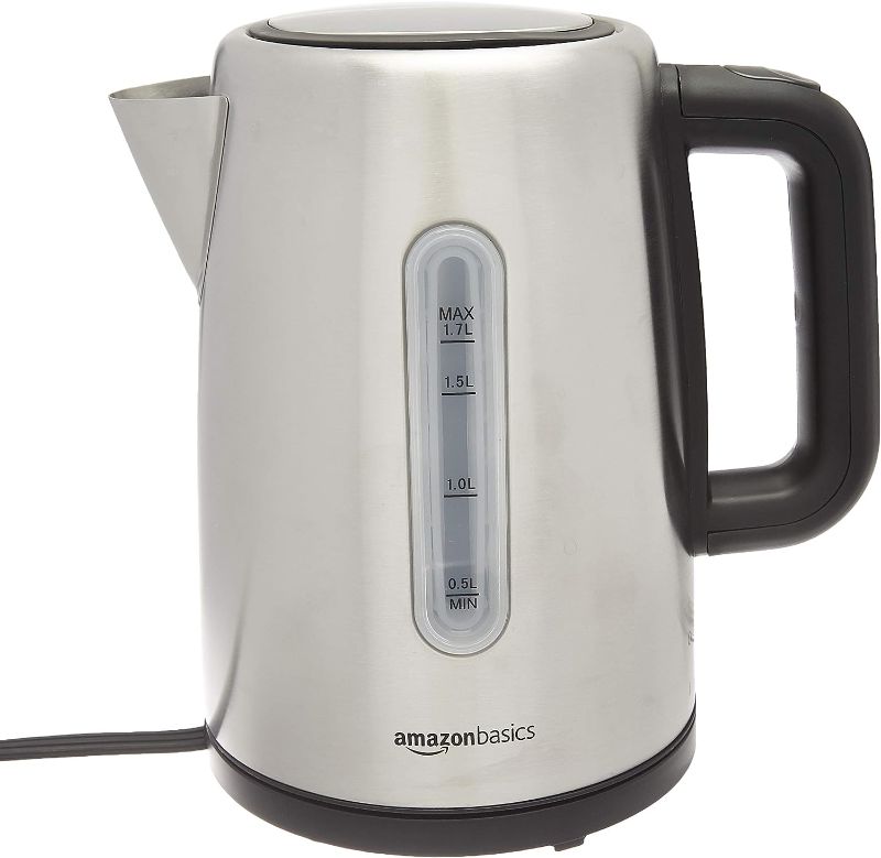 Photo 1 of 
Amazon Basics Stainless Steel Fast, Portable Electric Hot Water Kettle 
