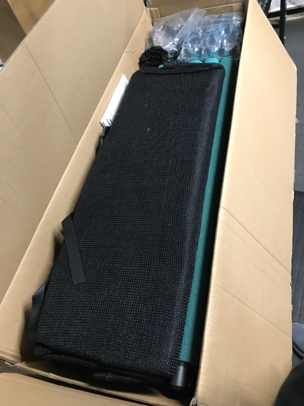 Photo 1 of 14FT Trampoline Net with Universal Trampoline Replacement Enclosure Poles & Hardware Fits 6 Straight Poles Trampoline