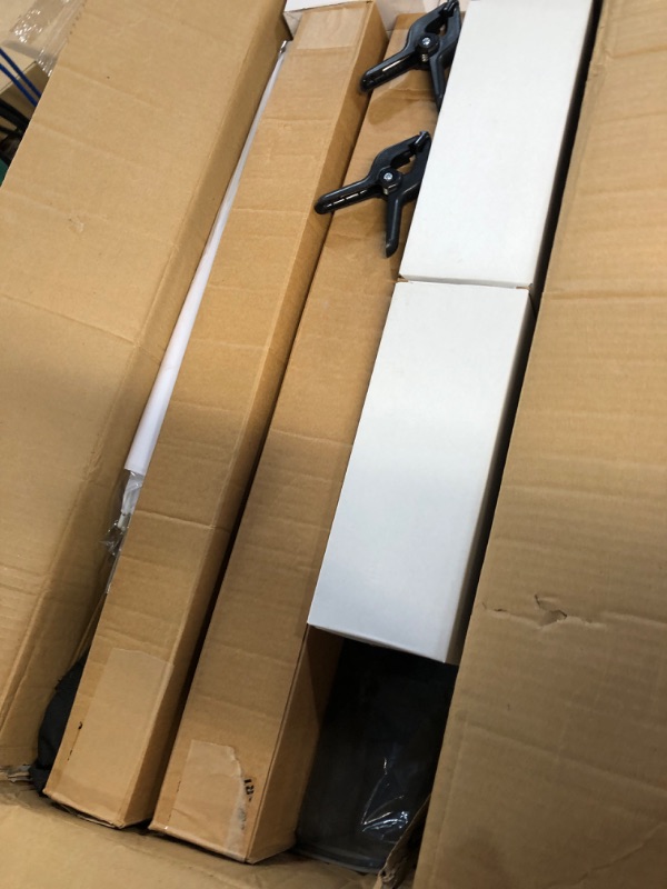 Photo 1 of SLOW DOLPHIN Photography Background Support 12ft x 10ft Heavy Duty Adjustable Backdrop Stand Kit with Photography Muslin Backdrop Clips ?Spring Clamps?Carry Bag for Photo Video Studio
