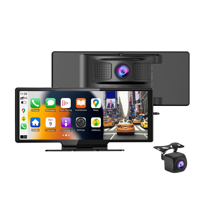 Photo 4 of  with Wireless Apple Carplay+Android Auto, 10.26" Dashboard Mounted Car Radio Receiver with with GPS/Siri/FM,Rear Backup Camera Driving Recorder(V30)
