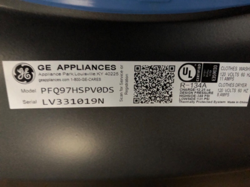 Photo 2 of GE Profile™ 4.8 cu. ft. Capacity UltraFast Combo with Ventless Heat Pump Technology Washer/Dryer