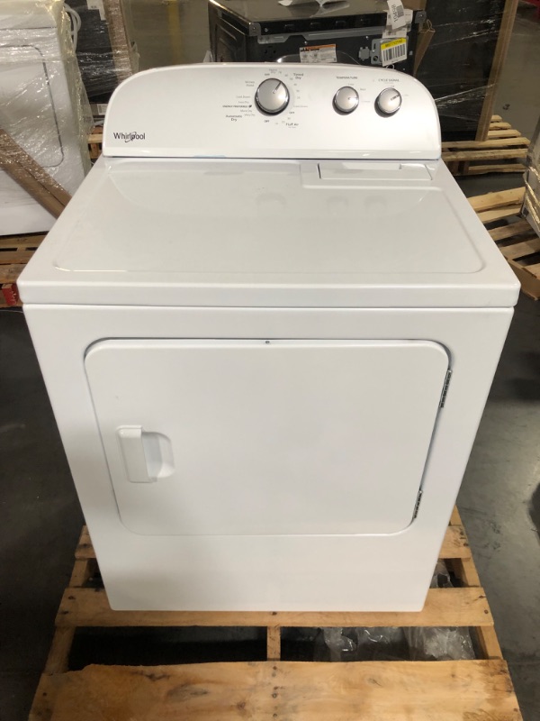 Photo 8 of ***DAMAGED - SEE NOTES***
Whirlpool 7-cu ft Electric Dryer (White) WED4815EW