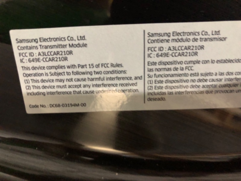 Photo 6 of ***UNABLE TO TEST - DENTED AND SCRATCHED***
Samsung 7.5-cu ft Stackable Steam Cycle Smart Electric Dryer (Brushed Black) ENERGY STAR