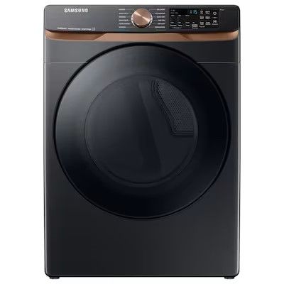 Photo 1 of ***UNABLE TO TEST - DENTED AND SCRATCHED***
Samsung 7.5-cu ft Stackable Steam Cycle Smart Electric Dryer (Brushed Black) ENERGY STAR