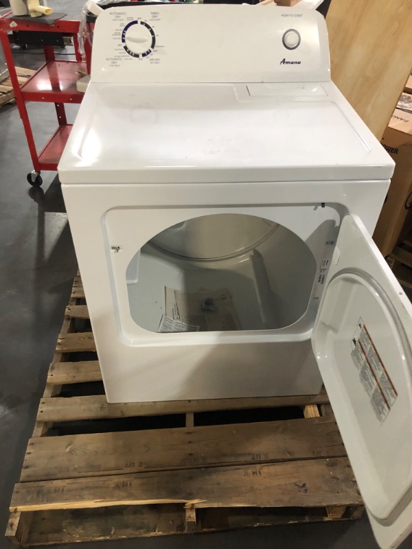 Photo 3 of Amana 6.5-cu ft Electric Dryer (White)