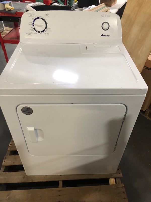 Photo 2 of Amana 6.5-cu ft Electric Dryer (White)