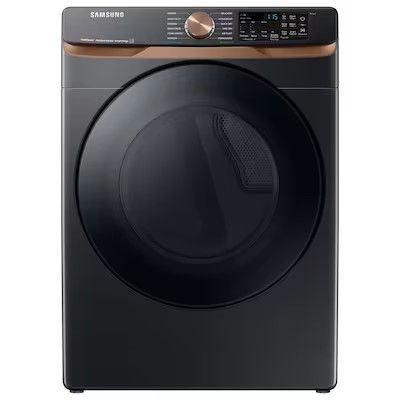 Photo 1 of DAMAGE/ SEE NOTES*****
Samsung 7.5-cu ft Stackable Steam Cycle Smart Electric Dryer (Brushed Black) ENERGY STAR