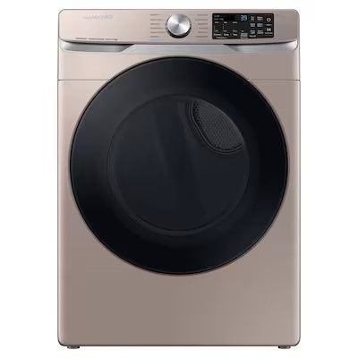 Photo 1 of Samsung 7.5-cu ft Stackable Steam Cycle Smart Electric Dryer (Champagne)