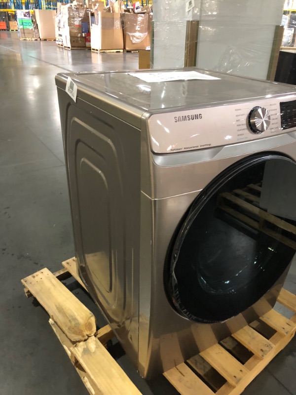 Photo 3 of Samsung 7.5-cu ft Stackable Steam Cycle Smart Electric Dryer (Champagne)