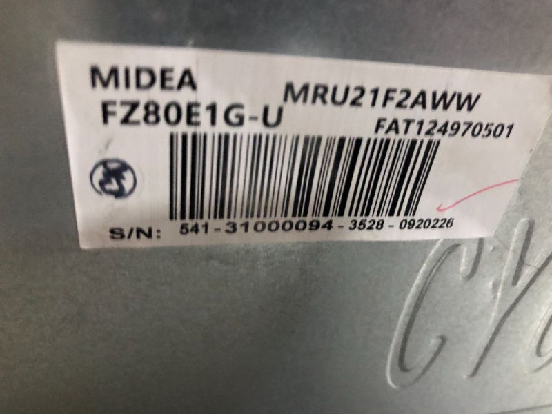 Photo 9 of **POWERS ON BUT DOES NOT COOL/FREEZE** Midea Garage Ready 21-cu ft Frost-free Convertible Upright Freezer/Refrigerator (White **Minor Dents**