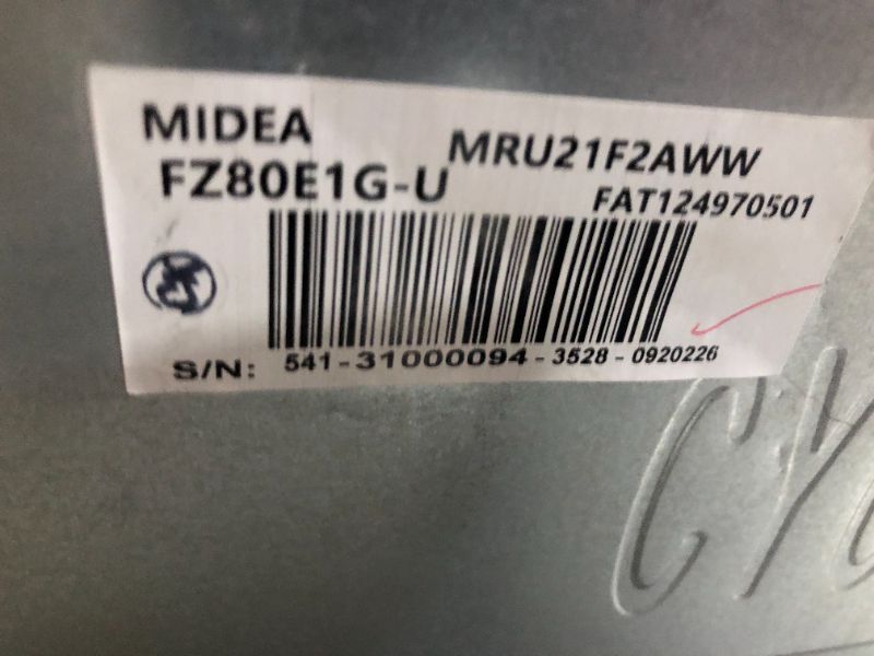 Photo 1 of **POWERS ON BUT DOES NOT COOL/FREEZE** Midea Garage Ready 21-cu ft Frost-free Convertible Upright Freezer/Refrigerator (White **Minor Dents**