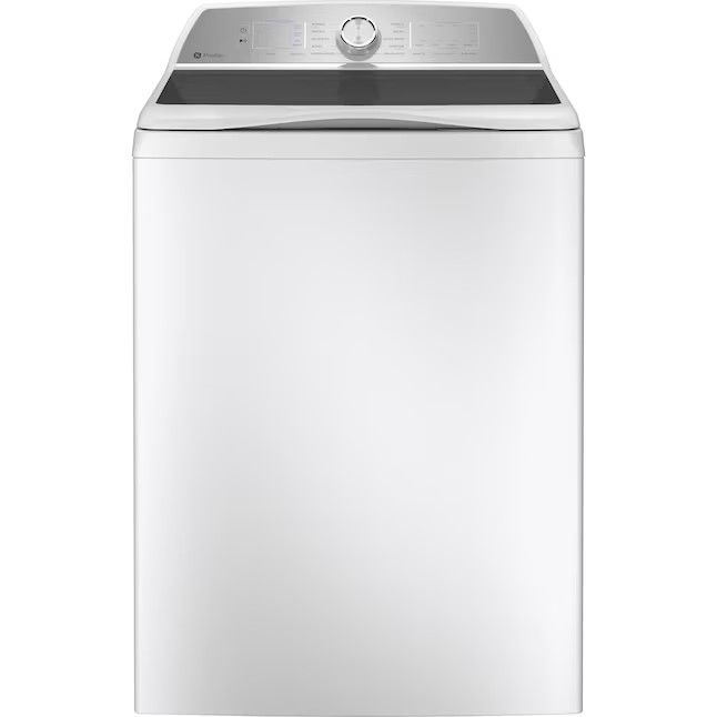 Photo 1 of GE Profile 4.9-cu ft High Efficiency Agitator Smart Top-Load Washer (White) ENERGY STAR