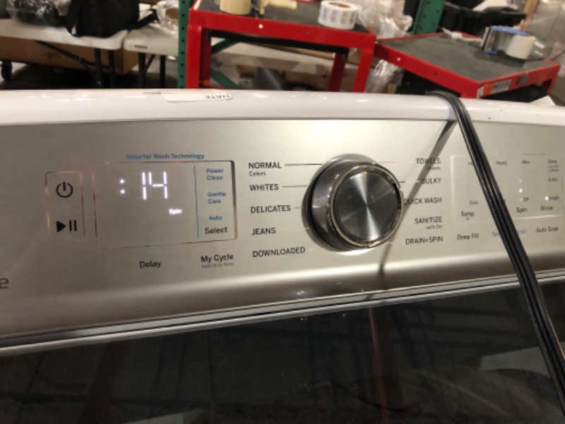 Photo 6 of GE Profile 4.9-cu ft High Efficiency Agitator Smart Top-Load Washer (White) ENERGY STAR