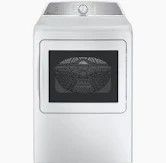 Photo 1 of ***DAMAGED - NONFUNCTIONAL - SEE NOTES***
GE Profile 7.4-cu ft Smart Electric Dryer (White) ENERGY STAR