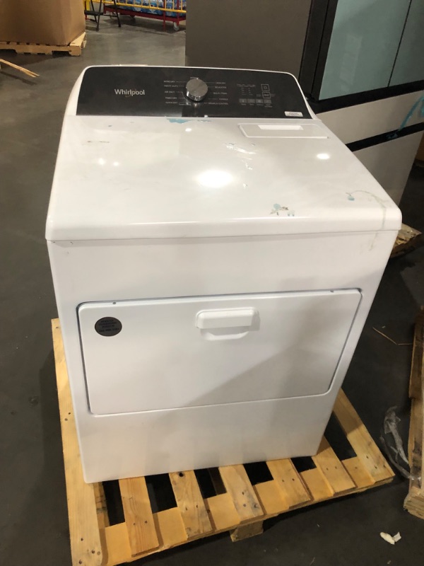 Photo 5 of ***HEAVILY USED AND DIRTY - SEE PICTURES - NO POWER CORD - UNABLE TO TEST***
Whirlpool 7-cu ft Hamper DoorGas Dryer (White)