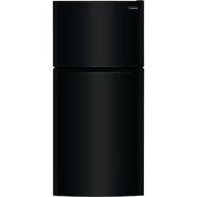 Photo 1 of Frigidaire Garage-Ready 18.3-cu ft Top-Freezer Refrigerator (Black)