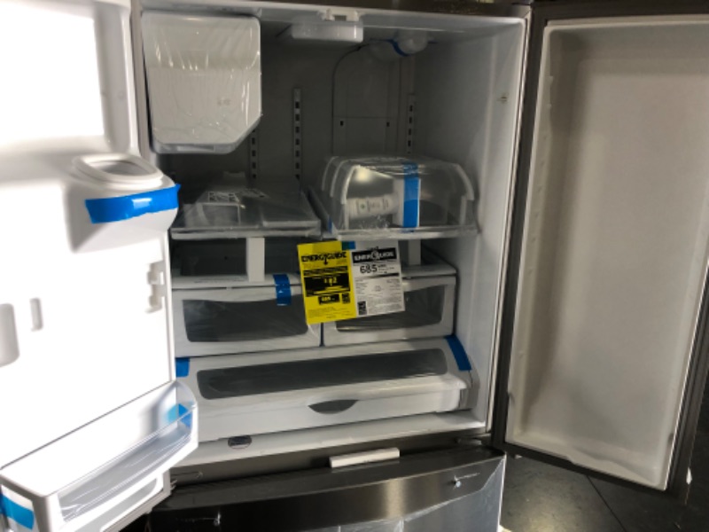 Photo 6 of ***SCRATCHED AND DENTED - SEE PICTURES***
Whirlpool 24.7-cu ft French Door Refrigerator with Ice Maker (Fingerprint Resistant Stainless Steel) ENERGY STAR