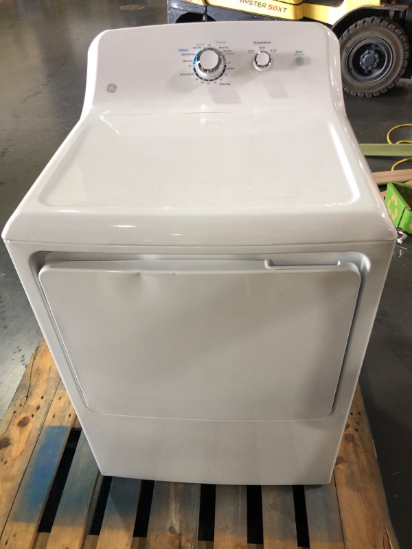 Photo 7 of **damaged**GE 7.2-cu ft Electric Dryer (White)