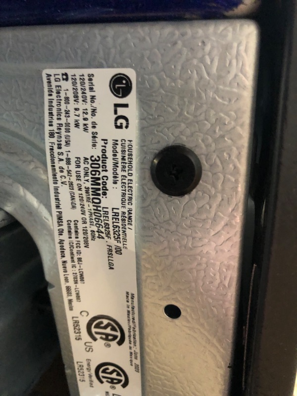 Photo 1 of ***DAMAGED - UNTESTED - SEE NOTES***
LG InstaView AirFry 30-in Smooth Surface 5 Elements 6.3-cu ft Self-Cleaning Air Fry Convection OveN