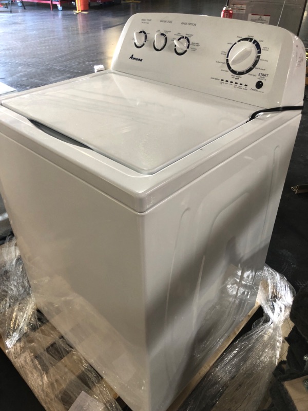 Photo 6 of **PARTS ONLY DOES NOT FUNCTION**
Amana 3.8-cu ft High Efficiency Agitator Top-Load Washer (White)