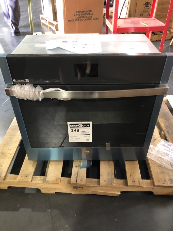 Photo 1 of ***DOOR IS LOCKED** GE 30 in. Smart Single Electric Wall Oven in Stainless Steel with Convection Cooking