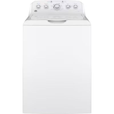 Photo 1 of GE 4.5-cu ft High Efficiency Agitator Top-Load Washer (White)