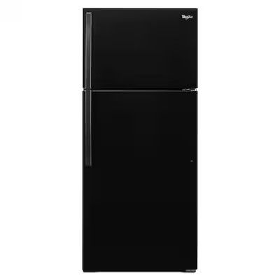 Photo 1 of Whirlpool 14.3-cu ft Top-Freezer Refrigerator (Black)