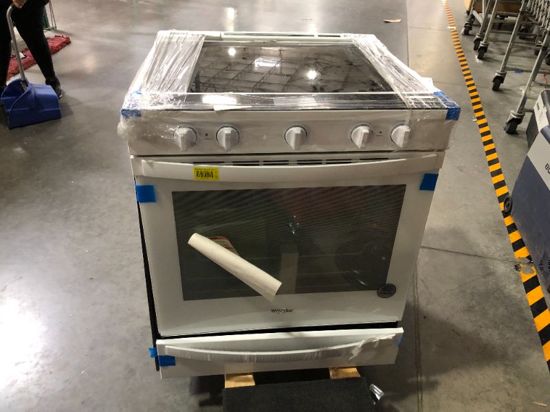 Photo 10 of ***MAJOR DAMAGE - SEE PICTURES***
30 Inch Slide-In Electric Range with 5 Radiant Elements, 6.4 cu. ft Capacity