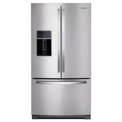 Photo 1 of **DEEP SCRATCH ON FRONT, MINOR SCRATCHES ALL OVER** COSMETIC DAMAGE ONLY** Whirlpool 26.8-cu ft French Door Refrigerator 