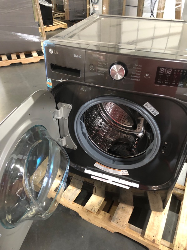 Photo 12 of 5.2 cu. ft. Mega Capacity Smart wi-fi Enabled Front Load Washer with TurboWash® and Built-In Intelligence MODEL #: WM8900HBA SERIAL #: 307KWELLR340