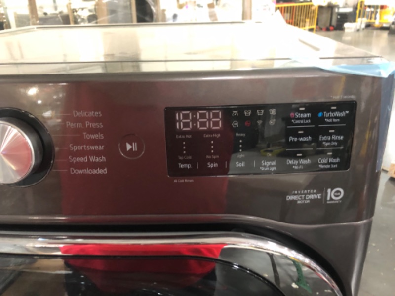 Photo 9 of 5.2 cu. ft. Mega Capacity Smart wi-fi Enabled Front Load Washer with TurboWash® and Built-In Intelligence MODEL #: WM8900HBA SERIAL #: 307KWELLR340