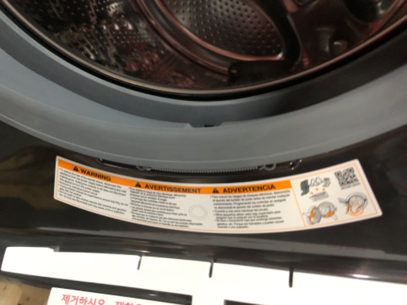 Photo 10 of 5.2 cu. ft. Mega Capacity Smart wi-fi Enabled Front Load Washer with TurboWash® and Built-In Intelligence MODEL #: WM8900HBA SERIAL #: 307KWELLR340