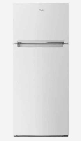 Photo 1 of Whirlpool 17.6-cu ft Top-Freezer Refrigerator (White)