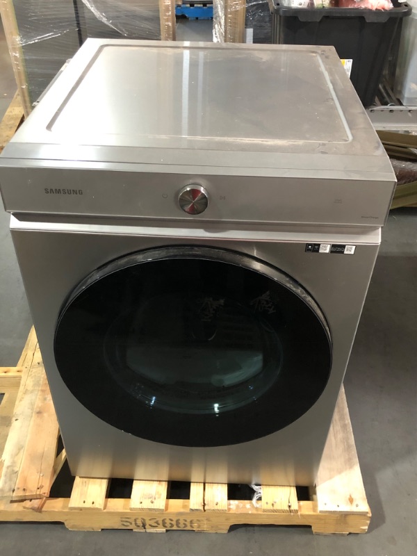 Photo 4 of **DAMAGED** SAMSUNG 7.6 cu.ft Dryer with BESPOKE Design and Super Speed