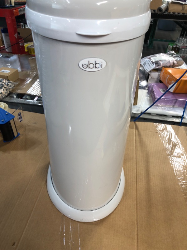 Photo 3 of ***READ NOTES***Ubbi Steel Odor Locking, No Special Bag Required Money Saving, Awards-Winning, Modern Design, Registry Must-Have Diaper Pail, White