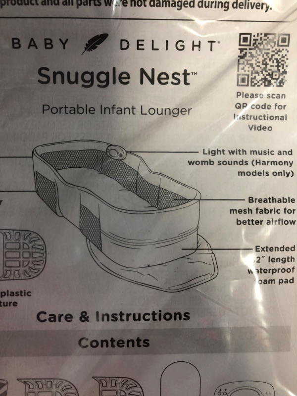 Photo 4 of ***READ NOTES***Baby Delight Snuggle Nest Bassinet | Portable Baby Bed | for Infants 0 – 5 Months | Driftwood Grey